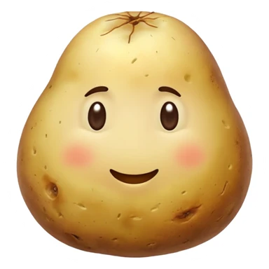 boiled potato simple energy food sticker