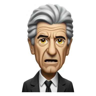 Leonard cohen very angry sticker