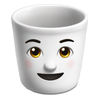 White porcelain ramekin sticker