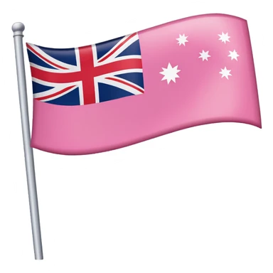Pink Australian Flag sticker