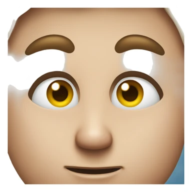 Side eye face sticker