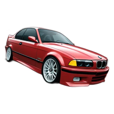 Bmw e36 de course sticker