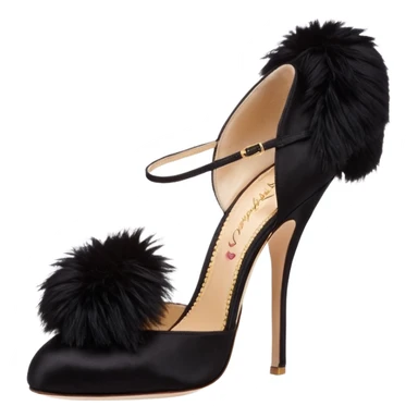 Agent Provocateur Charlotte Olympia ‘Elice’ Silk Satin Marabou sticker