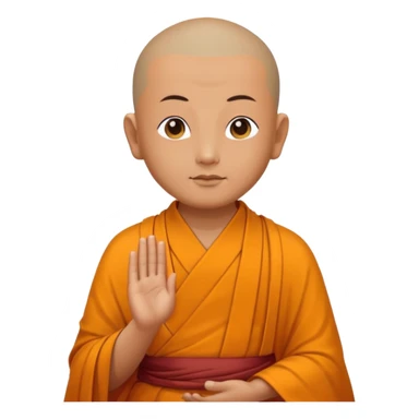 Buddha monks sticker