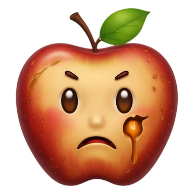 spoiled apple sticker