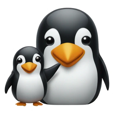 penguin and piv sticker