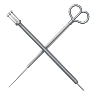  knitting needle sticker