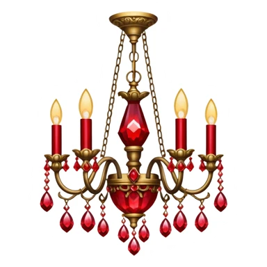 chandelier red sticker