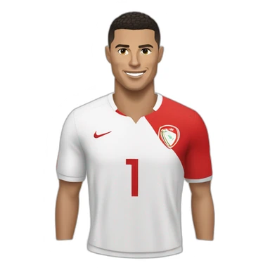 Ronaldo avec un qamis de la Tunisie sticker