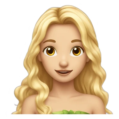 a very pretty fairy-taly looking blond sticker