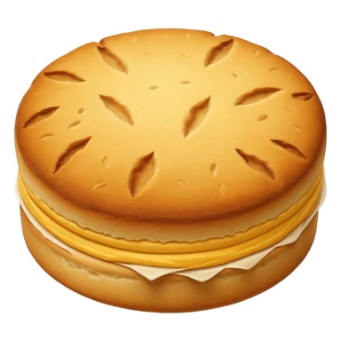 Biscuit rond sans visage sticker