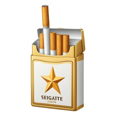 seven stars cigaret pack sticker