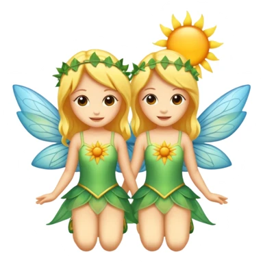 Sun Fairy Sisters  sticker
