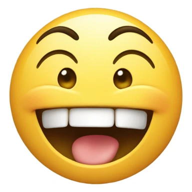 Laughing face pointing finger  sticker
