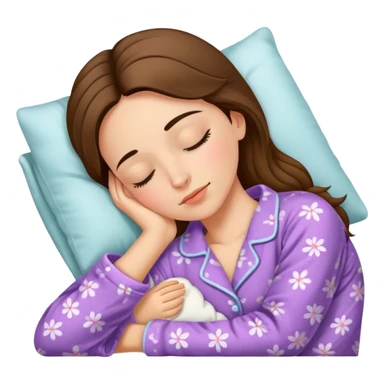 spanish female sleeping in pajama sticker