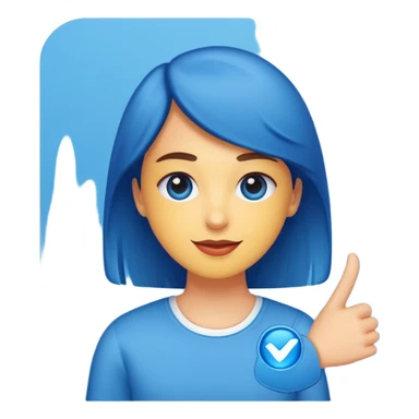 Instagram profile verification blue tick sticker