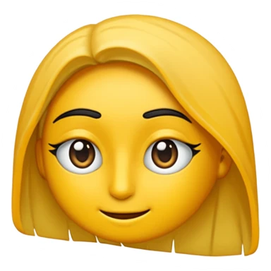 Uzun Siyah, uçları çok hafif sarı düz saçlı , kahküllü,  gözlüklü, eyelinerli siyah tişörtlü ve diş teli takan bir kız emojisi yap sticker