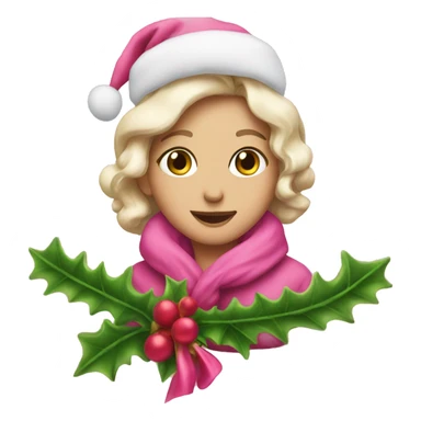  pink Christmas   sticker