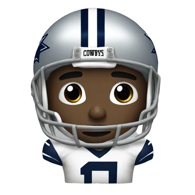 NFL football player, Dallas cowboys, touchdown sticker