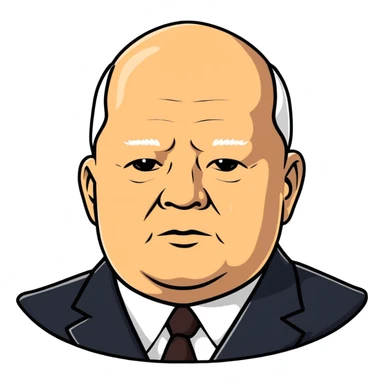 portrait of Nikita Khrushchev sticker