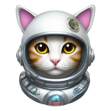 cat in a spacesuit sticker