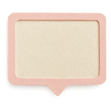 soft pastel hand-drawn frame box for journaling text with a pink border sticker