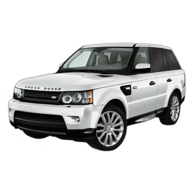 Black 2010 Range Rover sport sticker