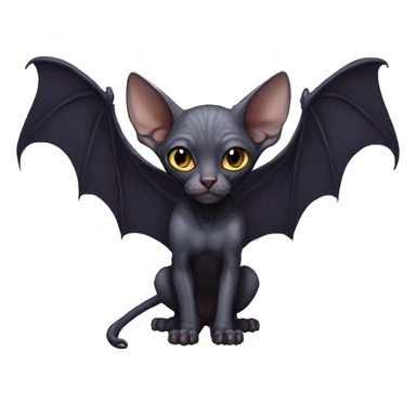 Dark Bat-Sphynx- Full Body sticker