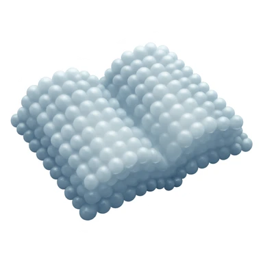 thick open book viewed from above, made entirely of small very bright white fluffy convex clouds, matte glass style, emphasis on volume and airiness, no background sticker