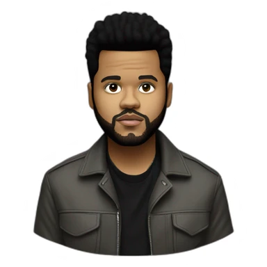The weeknd chanteur sticker