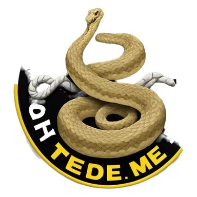 "Don't Tread On Me" Rattlesnake Car Emblem sticker