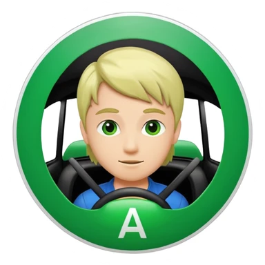 Jeune permis le A de jeune conducteur genre le petit rond  sticker