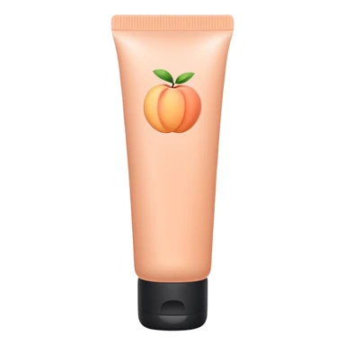 pale peach plain skincare tube sticker
