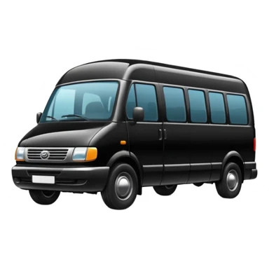 black minibus sticker