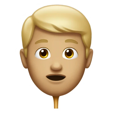 Beige sucker sticker