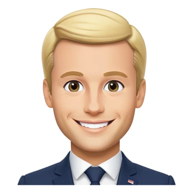 Macron ken barbie sticker