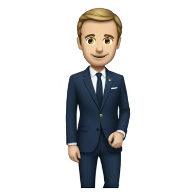 Macron qui boit de l’eau sticker