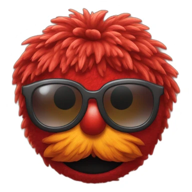elmo in sun glasses sticker