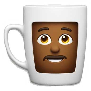 Farmer cup of coffee sticker