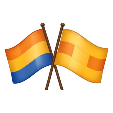 a flag with these colours : 🧡💛🤍🩵💙 from up to down sticker