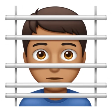 Male peeking behind the blinds can't see whole face only eyes BEHIND blinds sticker