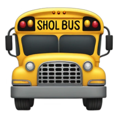 school bus,  waving goodbye sticker