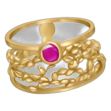 avec une bague sticker