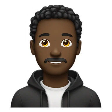 Homme noir avec des locks sticker