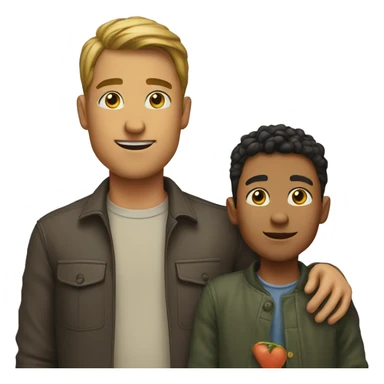 Son and father sticker