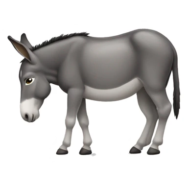 Donkey with a big butt sticker