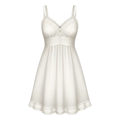 delicate white chemise sticker