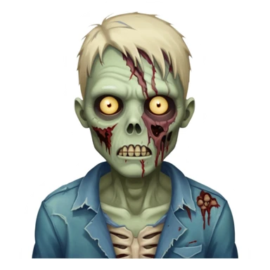 detailed zombie sticker