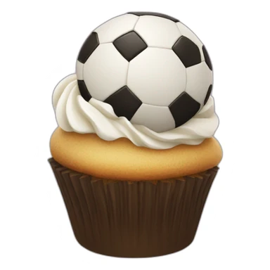 Happy soccer cupcake  sticker