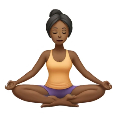 a Women on a yoga position sticker